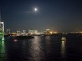 Odaiba View From Rainbow Bridge, Tokyo, Japan, South Route Royalty Free Stock Photo